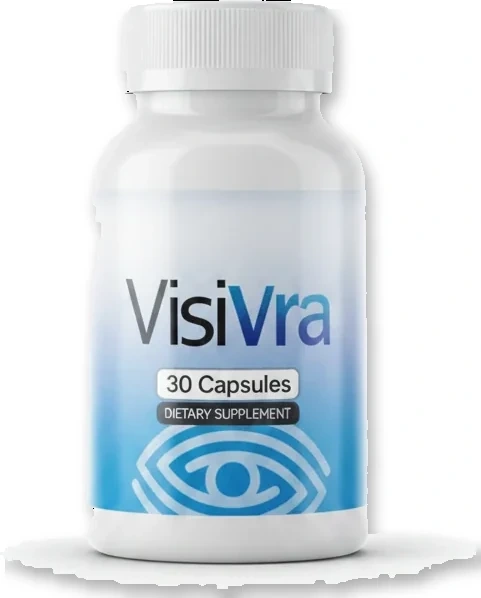 A single Visivra bottle, front label, 30 capsules
